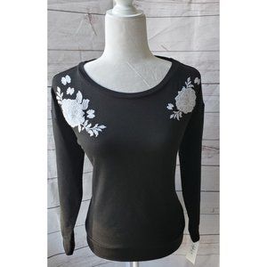 Style & Co  Floral-Embroidered Sweater Top…